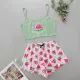 Watermelon Print Sling Loungewear Set  GXMB-TL9446