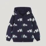 Kids Girl Casual Zipper Long Sleeve Hoodie Sweatshirt Jacket  GASD-6002