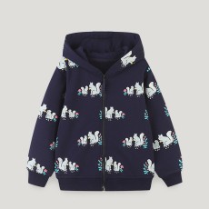 Kids Girl Casual Zipper Long Sleeve Hoodie Sweatshirt Jacket  GASD-6002