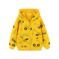 Kids Boy's Cartoon Print Zipper Sweatshirt GASD-6003