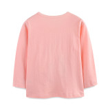 Kids Girl's Long Sleeve O Neck Print T Shirt GASD-5375