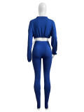 Hooded Long Sleeve Drawstring Tops Pants Suit CH-HR24059