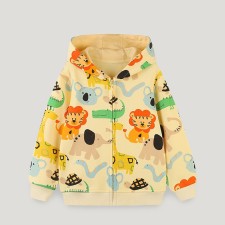Kids Boy's Cute Print Hooded Sweatshirt GASD-6005