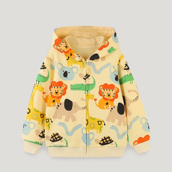 Kids Boy's Cute Print Hooded Sweatshirt GASD-6005