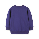 Kids Girl Cartoon Embroidery O Neck Pullover Sweatshirt GASD-8177