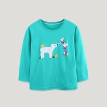Kids Girl's Cartoon Print Long Sleeve T Shirt GASD-5376