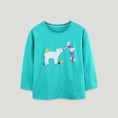 Kids Girl's Cartoon Print Long Sleeve T Shirt GASD-5376