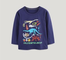 Kids Boy's  Dinosaur printing Long Sleeve Casual T Shirt GASD-5391