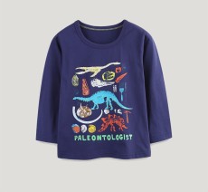 Kids Boy's  Dinosaur printing Long Sleeve Casual T Shirt GASD-5391