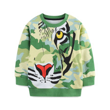 Kids Girl's Long Sleeve Print Sweatshirt GASD-8218