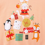 Kids Girl's Christmas Print Loose Sweatshirts GASD-8223