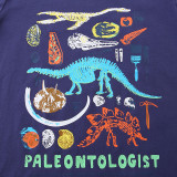 Kids Boy's  Dinosaur printing Long Sleeve Casual T Shirt GASD-5391