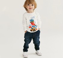 Kids Boy's Casual Print O Neck T Shirt GASD-5388