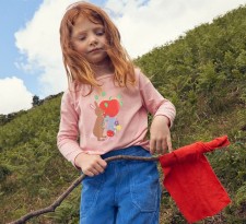 Kids Girl's Casual Long Sleeve Print T Shirt GASD-5384