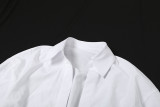 Long Sleeve Solid Cardigan Shirt XEF-50706