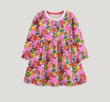Kids Girl's Cartoon Full Printed Princess Dress GASD-1538