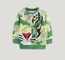 Kids Girl's Long Sleeve Print Sweatshirt GASD-8218