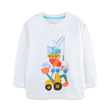 Kids Boy's Casual Print O Neck T Shirt GASD-5388