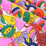Kids Girl's Cartoon Full Printed Princess Dress GASD-1538
