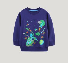 Kids Boy's Cartoon Luminous Printed Long Sleeve Sweatshirt GASD-8226