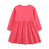 Kids Girl's Fashion Cartoon Animals Print Casual Dress GASD-1521