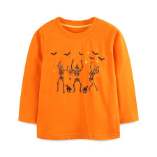 Kids Print Long Sleeve Casusal T Shirt GASD-5387