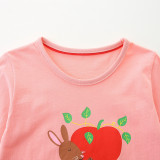 Kids Girl's Casual Long Sleeve Print T Shirt GASD-5384