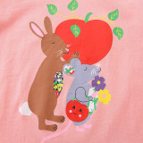 Kids Girl's Casual Long Sleeve Print T Shirt GASD-5384