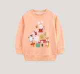 Kids Girl's Christmas Print Loose Sweatshirts GASD-8223