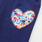 Kids Girl's Love Embroidery Patch Pants GASD-3121