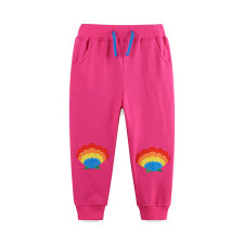 Kids Girl's Casual Embroidered Sport Pants GASD-3122