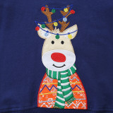 Kids Boy's Christmas Embroidered Long Sleeve Sweatshirt GASD-8219