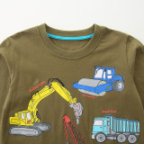 Kids Boy's Print Loose Long Sleeve Sweatshirt GASD-5398