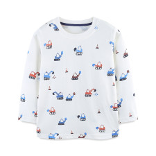 Kids Fashion Print Long Sleeve T Shirt GASD-5403