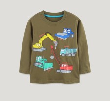 Kids Boy's Print Loose Long Sleeve Sweatshirt GASD-5398