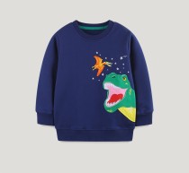 Kids Boy's Dinosaur Embroidery Long Sleeve Sweatshirt GASD-8224