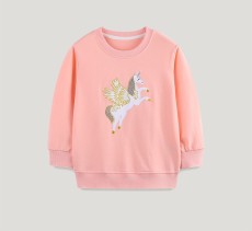 Kids Girl's Print Long Sleeve Sweatshirt GASD-8270