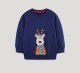 Kids Boy's Christmas Embroidered Long Sleeve Sweatshirt GASD-8219