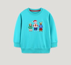 Kid Boy's  Christmas Embroidered Knit Sweatshirt GASD-8239
