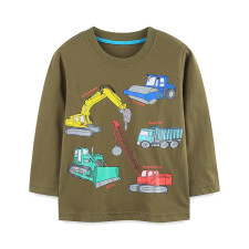 Kids Boy's Print Loose Long Sleeve Sweatshirt GASD-5398