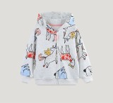 Kids Fashion Long Sleeve Zipper Hooded Coat GASD-6009