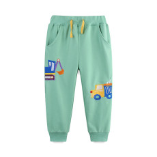 Kids Boy's Fashion Embroider Loose Sport Pants GASD-3119