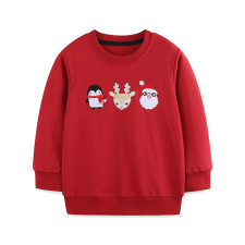 Kids Print Long Sleeve Loose Knits Sweatshirt GASD-8267