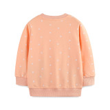 Kids Girl's Embroidered Knit Long Sleeve Sweatshirt GASD-8240