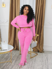 Tie Dye Print Long Sleeve Pants 2 Piece Set SFY-544