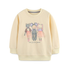 Kids Girl's O Neck Long Sleeve Casual Tops GASD-8262