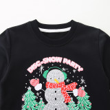 Kids Christmas Knit Cotton Crew Neck Sweatshirt GASD-8251