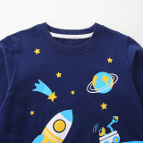 Kids Fashion Long Sleeve Print Sweatshirt GASD-8275