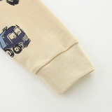 Kids Boy's Fashion Car Print Long Sleeve Sweatshirt GASD-8253
