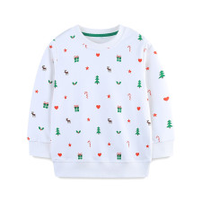 Kids Boy's Christmas Print Solid Fashion Sweatshirt GASD-8269